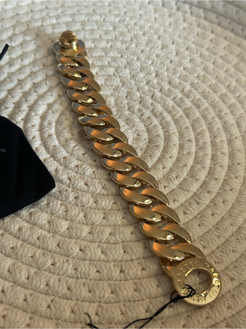 Marc by Marc Jacobs Bold Gold Chunk Link Bracelet 7 inches long